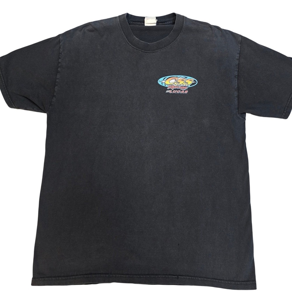 Vintage Lucas Oil Racing T Shirt Mens Large Black NHRA Graphic USA Tee - Picture 2 of 7